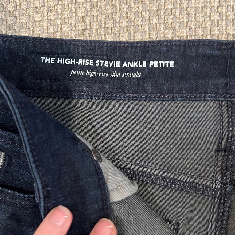 Anthro AG high rise slim straight ankle jeans